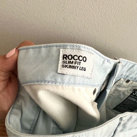 men’s size 36 jeans pale blue skinny Rocco fit in good condition - Picture 7 of 11